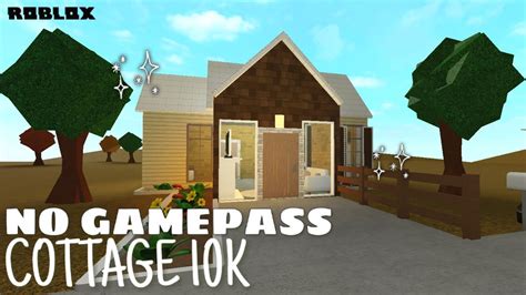 Roblox I Bloxburg I 10k No Gamepass House Cottage Youtube