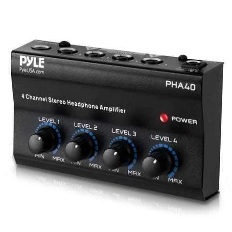 4 Channel Portable Stereo Headphone Amplifier Professional Multi