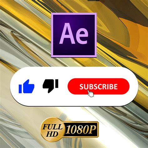 Youtube New Style Subscribe Button And Bell Icon Animation Ae