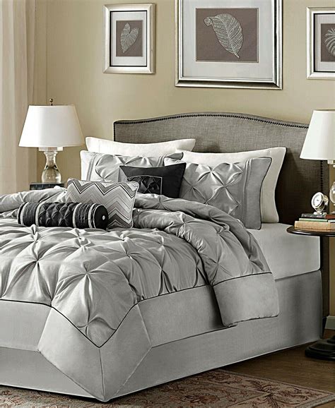 King Size Bedding Romantic Comforter Sets Gray Grey