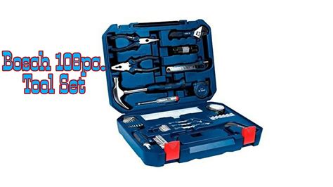 New Bosch All In One Metal 108 Piece Hand Tool Kit Youtube
