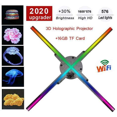 65cm3D Hologram Display 3D LED Fan WIFI App Control Bluetooth