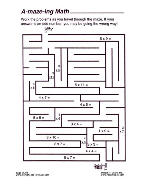 Fun Math Activities For 6th Grade