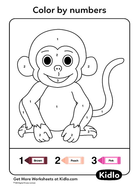 Color By Numbers Coloring Pages Worksheet 33