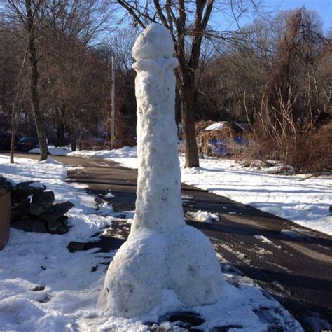 Snow Penis In South Kingstown Rhode Island Causes Uprising Calls To