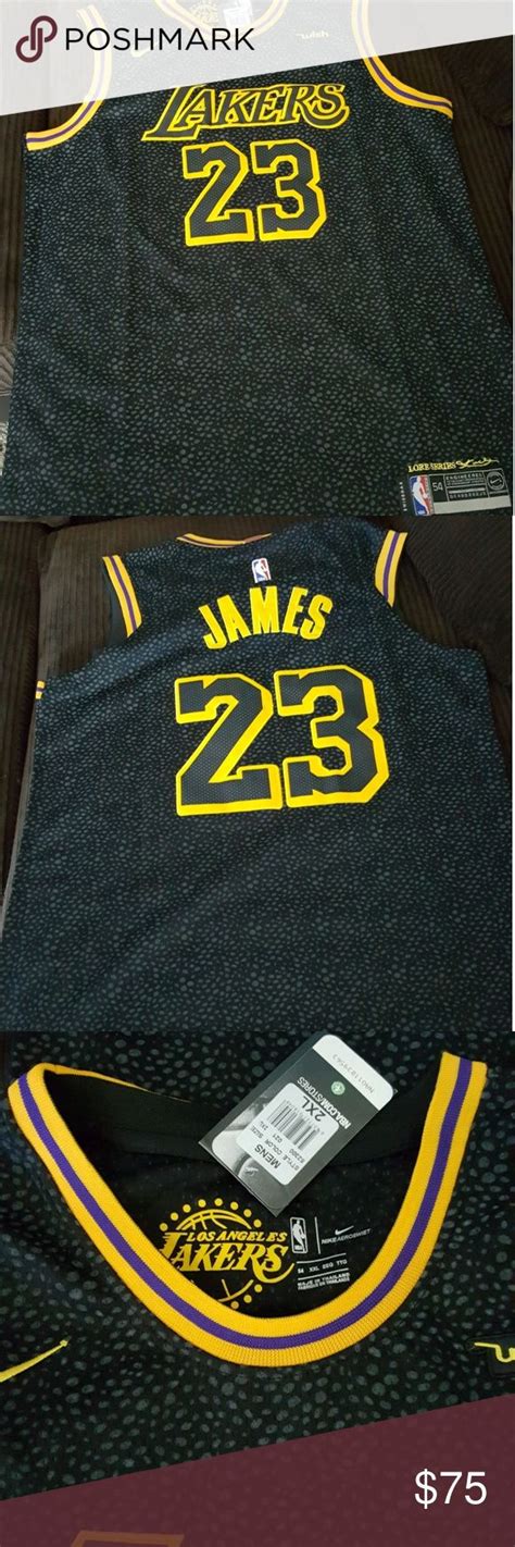 Nwt lebron james 23… $54.96. Authentic Lakers Jersey LeBron James Nike Other | Black ...