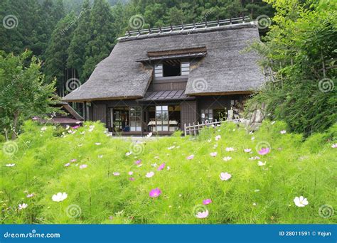 Traditional Style Japanese Country House Stock Image Image Of Rural