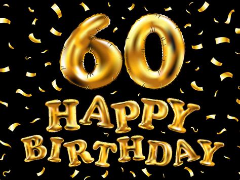 Happy 60th Birthday 24x18 Double Sided Yard Sign Etsy