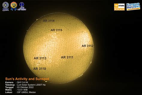 Sun In Hydrogen Alpha Oktober 04th 2022 Oif Umsu