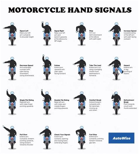 Right Left Stop Hand Signals