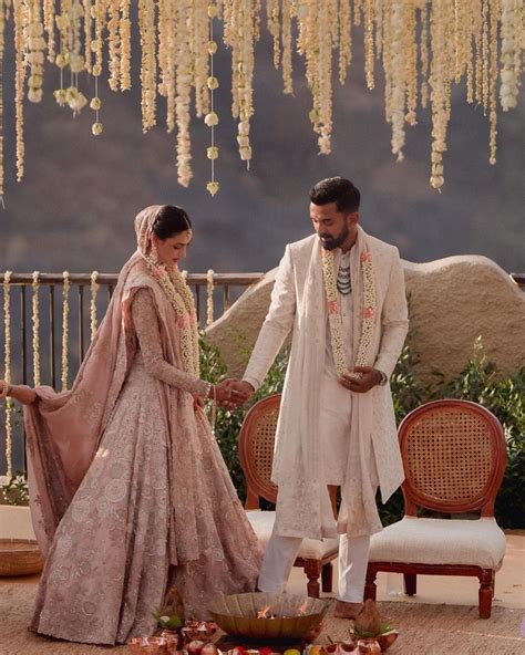 Athiya Shettys Subtle Yet So Beautiful Pink Wedding Lehenga Took 10000 Man Hours To Make