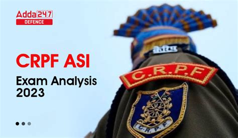 Crpf Asi Exam Analysis Know Difficulty Level