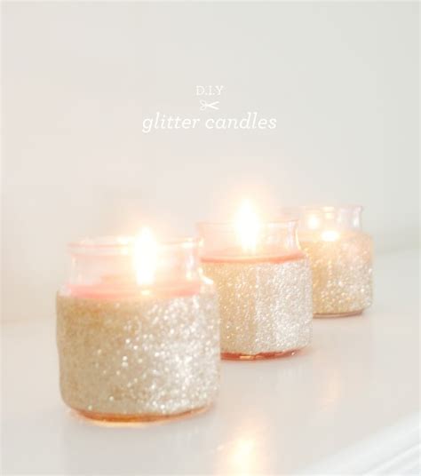 Diy Glitter Candles Bas Blog