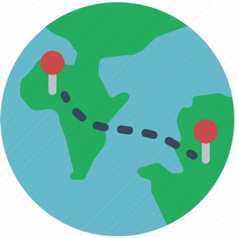 Geography Globe Locations Travel World Icon