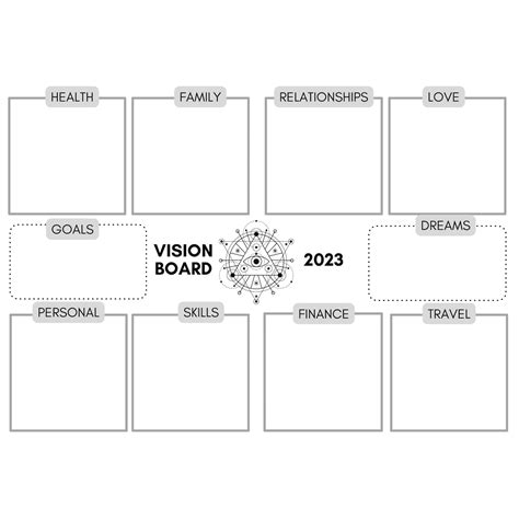 Vision Board 2023 Vision Board Printable Vision Board Kit Etsy