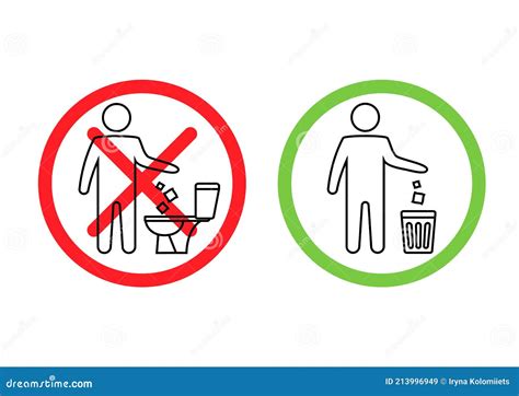 Do Not Litter In The Toilet Toilet No Trash Keeping The Clean Please