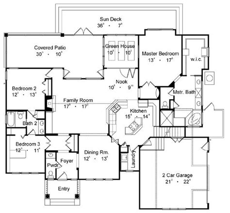 Three Bedroom Traditional House Plan Plan 4176