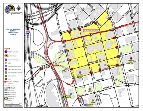 Map Of Areas Closed In Downtown Dallas