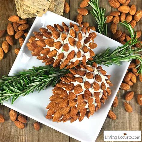These savory salmon bites are not only easy to make, but you can prep them ahead of time when you have a few spare minutes. Pine Cone Cheese Ball with Almonds | Christmas Party Appetizer