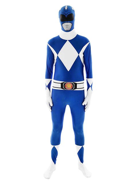 Morphsuit Blue Power Ranger Full Body Costume
