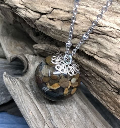 Lake Michigan Handmade Bead Necklace In 2021 Handmade Beaded