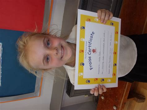 Thorns Primary School Praise Certificates And Reading Fairy Reward
