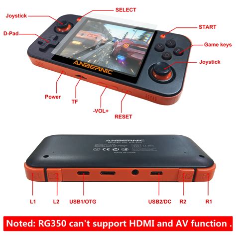 Anbernic New Retro Game Rg350 Video Game Handheld Game Console Mini 64