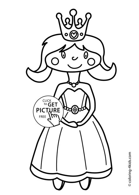 Cute Princesse Coloring Pages For Girls Printable