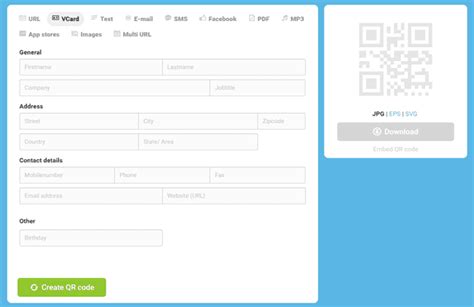 How to Create QR Code for Contact Info for Free