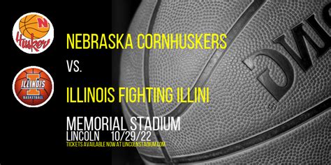 Nebraska Cornhuskers Vs Illinois Fighting Illini Tickets 29th