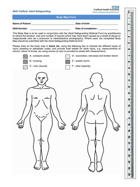 Printable Body Map Nhs Fill Online Printable Fillable Blank
