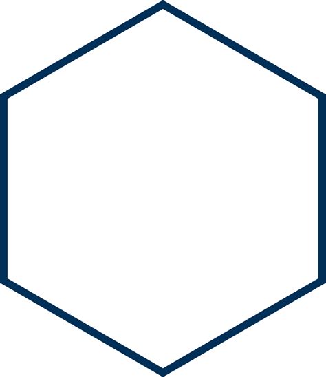 Download Transparent Blue Hexagon 6 Sided Polygon Png Pngkit