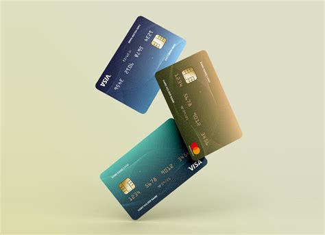 Free Floating Credit Debit Bank Cards Mockup Psd Good Mockups