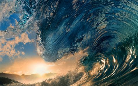 Pictures ocean wave wallpaper hd. Waves sunlight surfing tropical paradise ocean sea ...