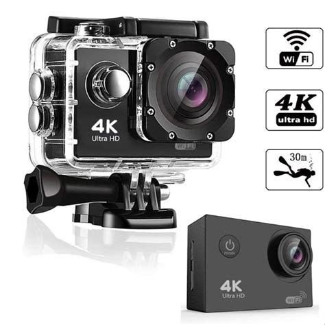 4k Action Camera Underwater 30m Waterproof Sports Cam Burst Loop