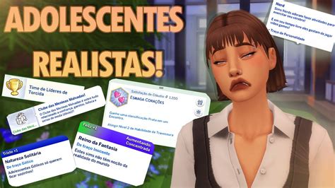 Mod Adolescentes Muito Mais Realistas Personalidade😱the Sims 4 Mods