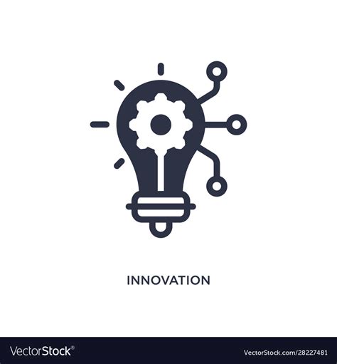 Innovation Icon On White Background Simple Vector Image