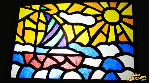 How To Make Stained Glass Craft Ideas Diy Youtube
