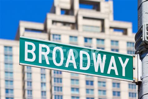 Broadway Street Sign New York City Stock Photos