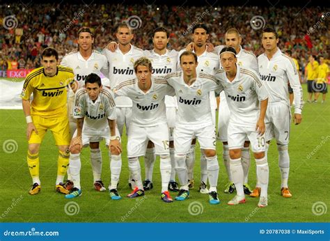 Équipe De Real Madrid Photo Stock éditorial Image Du Ligue 20787038