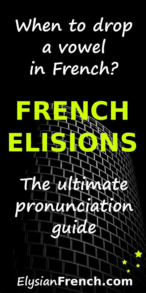 French elision in 2021 | French language lessons, French language ...