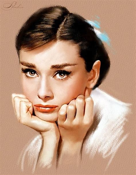 Hepburn Audrey Портреты знаменитостей Портрет Знаменитости