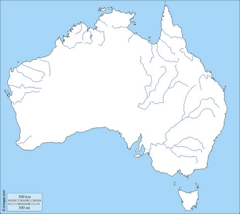 مجموعة خرائط صماء لقارة أستراليا المعرفة الجغرافية كتب ومقالات في