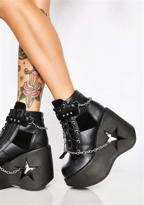 Shop demonia shoes, platforms, and boots here. Demonia Dynamo Platform Boots | Dolls Kill | Boots ...