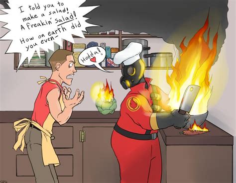 Pyro Makes A Salad By Yang On Deviantart Team Fortress 2 Medic Team