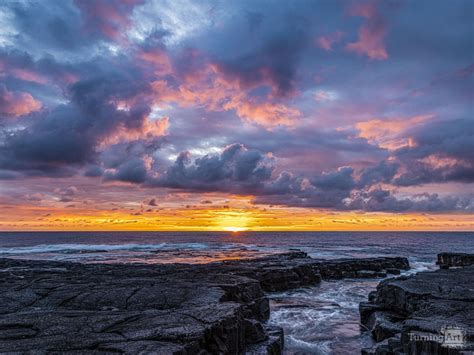 Cloudy Sunset Hawaii By Greg Clure Turningart