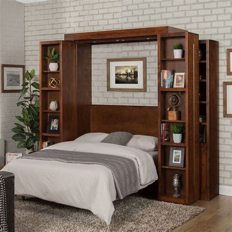Library Wallbed Bookcase Style Murphy Bed Wall Bed Modern Murphy