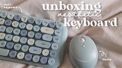 Aesthetic Keyboard Unboxing Unboxing Blue Pastel Mofii Keyboard Youtube