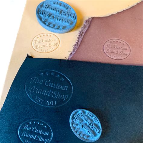 Custom Leather Embossing Stamp The Custom Brand Shop