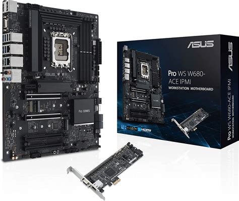 Asus Pro Ws W680 Ace Ipmi Intel W680 Lga 1700 Atx Motherboard Pcie 50